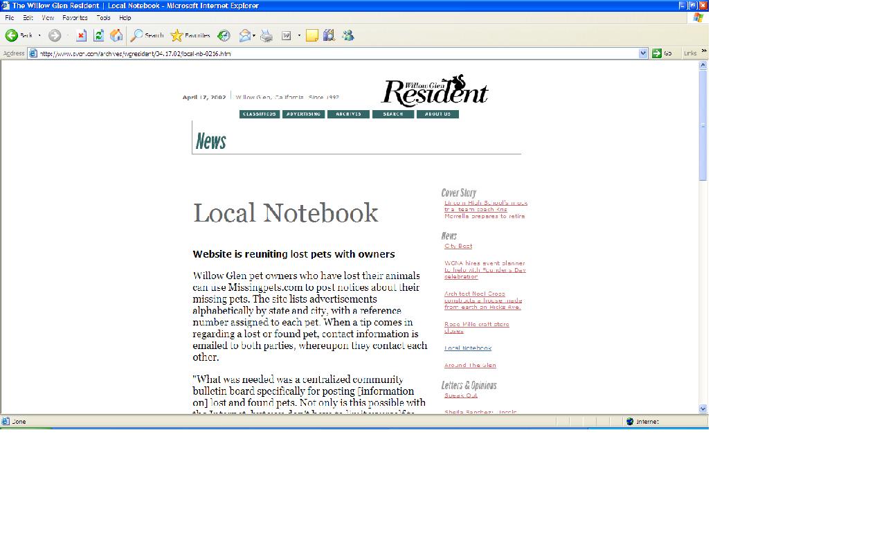 "Missing Pets Logo - Missing Pets Web Site - Your Guide to Lost and Found Dogs, Cats, and Other Pets"